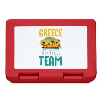 Équipe du Parti grec - Boîte à goûter - rouge - Devant