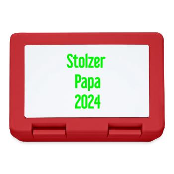 Proud Dad 2024 – pour les nouveaux papas - Boîte à goûter - rouge - Devant