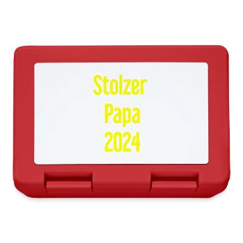 Proud Dad 2024 – for new fathers - Lunchbox - red - Front