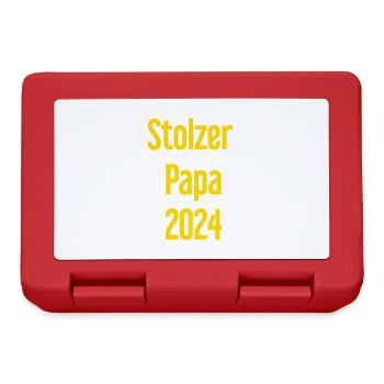 Proud Dad 2024 – for new fathers - Lunchbox - red - Front