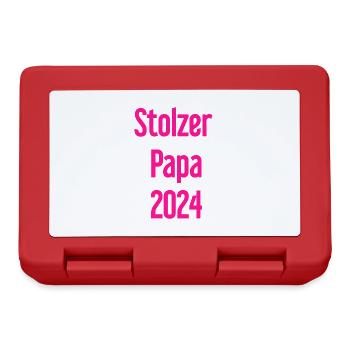 Proud Dad 2024 – for new fathers - Lunchbox - red - Front