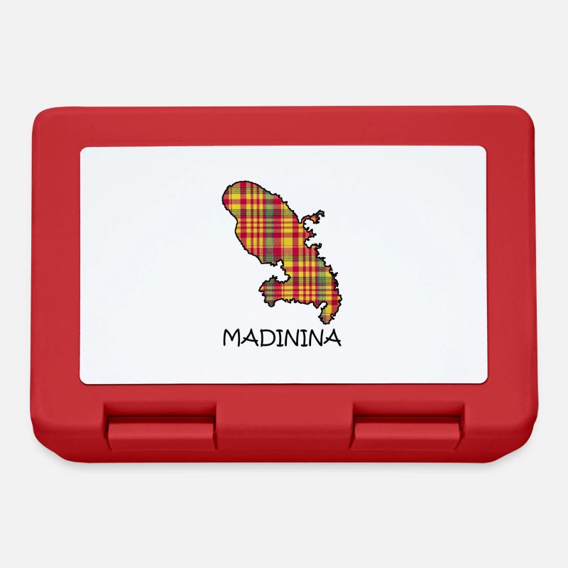 Madinina Style Madras - Boîte à goûter - rouge