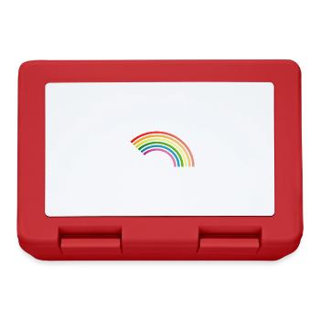 arc en ciel - Boîte à goûter - rouge - Devant