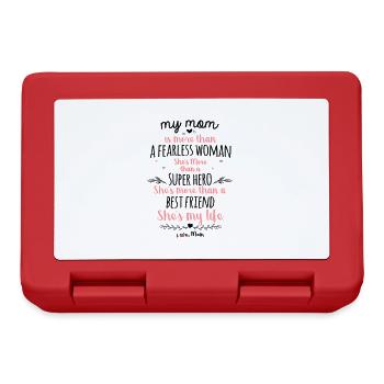 My mother is more than a fearless woman - Lunchbox - red - Front
