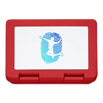 Squash Badminton Player Badminton Men's Badminton - Lunchbox - red - Front