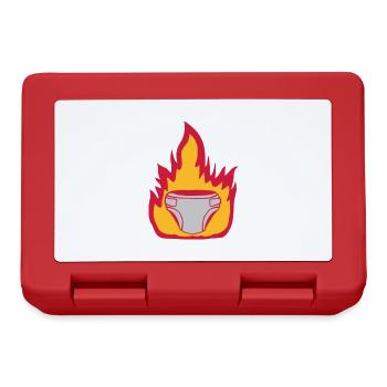 Feuer Windel heiß - Brotdose - Rot - Vorne
