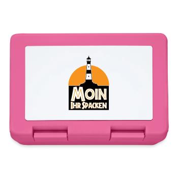 Farben änderbar | Moin Ihr Spacken - Brotdose - Pink - Vorne