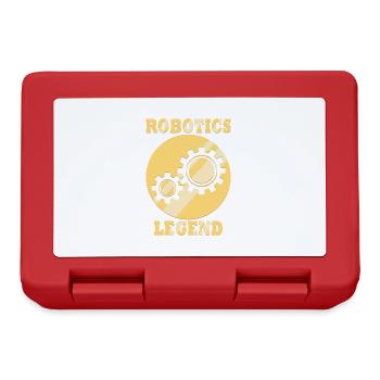 Robotics Legend Ironic Quote Mechanic Engineer - Lunchbox - red - Front