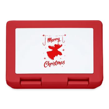 Elk Joyeux Noël Cerf de renne - Boîte à goûter - rouge - Devant