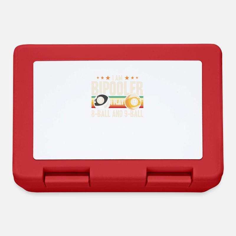 Idée cadeau billard Billard Player Pool Snooker - Boîte à goûter - rouge