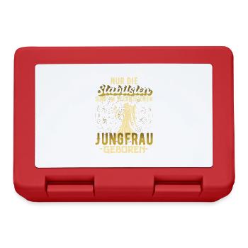 Sternzeichen Jungfrau Horoskop Geschenk - Brotdose - Rot - Vorne