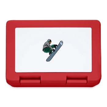 SNOWBOARDING - Lunchbox - red - Front