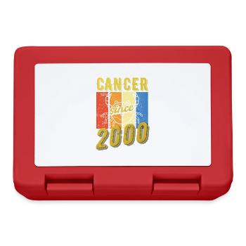 Cancer 2000 Sternzeichen Geburtstag - Brotdose - Rot - Vorne