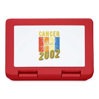 Cancer 2002 Sternzeichen Geburtstag - Brotdose - Rot - Vorne