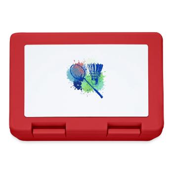Badminton, Badminton, Graffiti, Painting, Colorful - Lunchbox - red - Front
