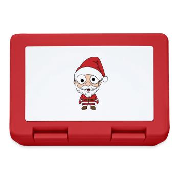 Chibi Santa - Boîte à goûter - rouge - Devant