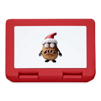 Weihnachtsmann Monster Kartoffel - Brotdose - Rot - Vorne