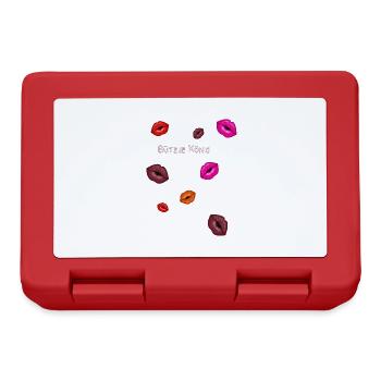 Bützje, kisses, king, carnival, lips - Lunchbox - red - Front