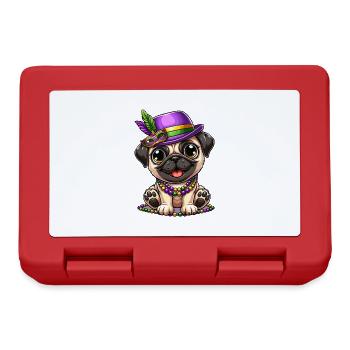 Mardi Gras Comic Mops - Brotdose - Rot - Vorne