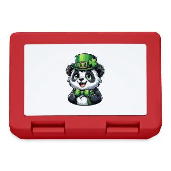 St. Patrick's Panda Feier - Brotdose - Rot - Vorne