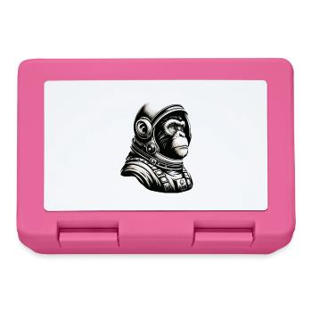 Pensive Monkey Astronaut Cosmos - Lunchbox - pink - Front