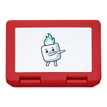 Cute Marshmallow Dabbing Sugar Comic - Lunchbox - red - Front