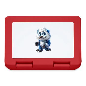 Yeti #lovely toons - Lunchbox - red - Front