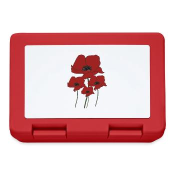 Poppy bouquet - Lunchbox - red - Front
