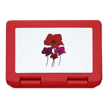 Poppy bouquet - Lunchbox - red - Front