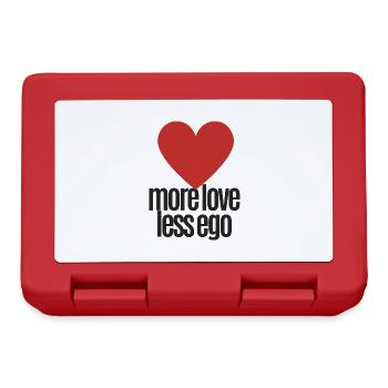 Mehr Liebe, weniger Ego - Brotdose - Rot - Vorne