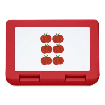 tomaten 6fach - Brotdose - Rot - Vorne