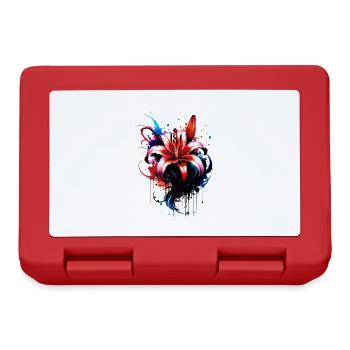 ink,hibiscus,illustration,painting,graffiti,flower - Lunchbox - red - Front