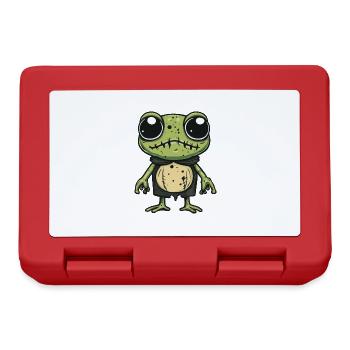Frog Halloween Funny Zombie - Lunchbox - red - Front