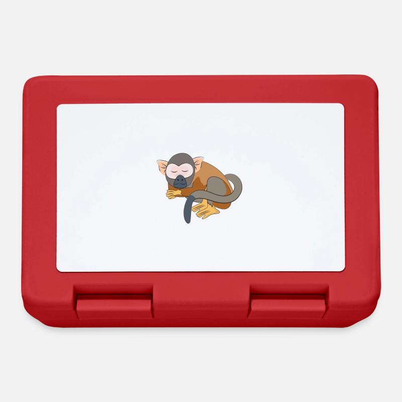 Pajamas Children, Slumber Light, Skull Monkey - Lunchbox - red