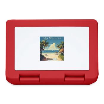 Retro Charm Mexico: Cancun & Isla Mujeres Design - Boîte à goûter - rouge - Devant