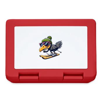 Skiing Emu Winter Sports - Lunchbox - red - Front