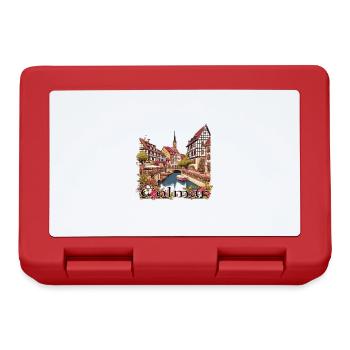 Colmar, France, Vieille ville, Style Grunge - Boîte à goûter - rouge - Devant