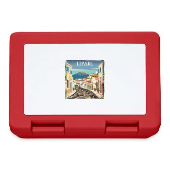 Lipari Italy: Dream Beach Summer Vacation - Lunchbox - red - Front