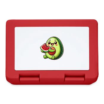 Sweet Avocado Melon Cartoon Fruit Summer - Lunchbox - red - Front
