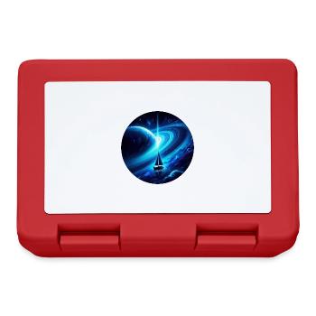 Fantasy sailboat in the Saturn universe - Lunchbox - red - Front