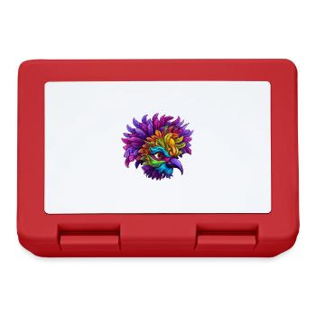 Flamingo Mardi Gras Mask - Lunchbox - red - Front
