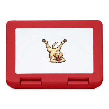 Golden Retriever Yoga & Gymnastics Talent - Lunchbox - red - Front