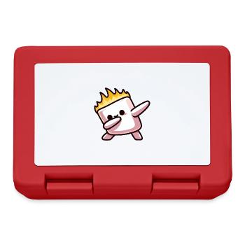 Marshmallow Fire Flame Grilling Dab - Lunchbox - red - Front