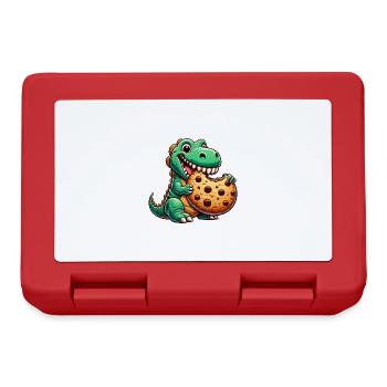 Dino T-Rex Dinosaure Biscuit Bonbons - Boîte à goûter - rouge - Devant