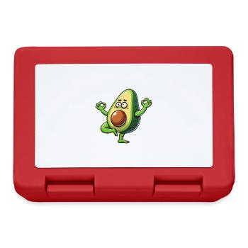 Avocado Yoga Meditation Buddhism Zen Namaste - Lunchbox - red - Front