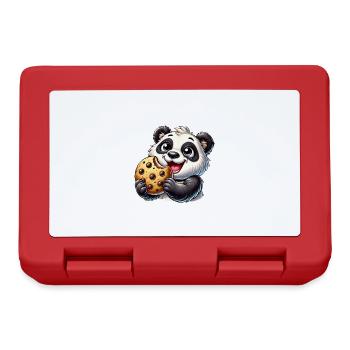 Panda Keks Nachtisch süße Kekse - Brotdose - Rot - Vorne
