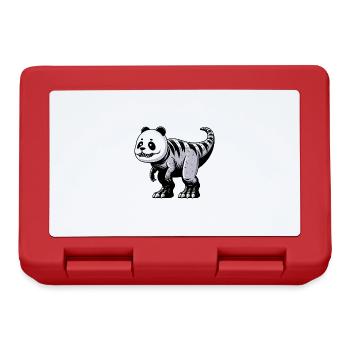 T-Rex Panda Fusion: Fabelhaftes Kreatur-Design - Brotdose - Rot - Vorne
