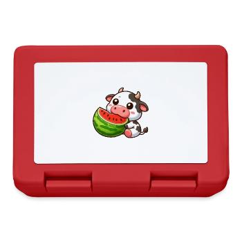 Funny Cow Bull Melon Summer Watermelon - Lunchbox - red - Front