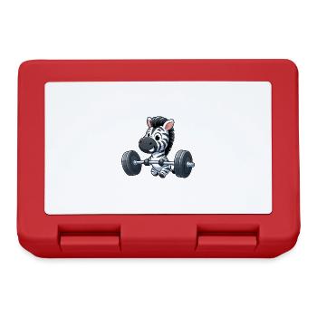 Zebra Powerlifting: Strength training with dumbbells - Lunchbox - red - Front