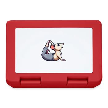 Ratte & Maus Yoga: Meditation und Gymnastik - Brotdose - Rot - Vorne